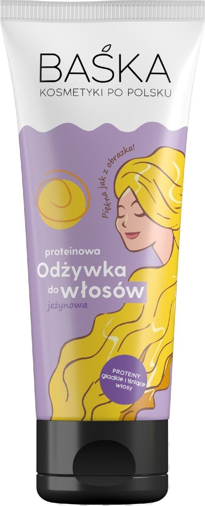 Balsam flokësh Baśka Protein për flokë bjonde, me erë manaferrash, 250 ml