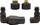 Set valvule termostatike radiatori Vision Prestige, aksiale treboshe, lidhje PEX 16mm, grafit i errët