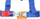 Rrip sigurie sportiv MTuning_F DTM, 4 pika, 2\", blu