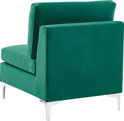 Divan kënd EVJA modular, 5 vende, kadife, jeshile