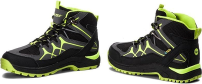 Këpucë HI-TEC Miko Mid Wp Teen, Nr. 40, të zeza / hirta / gjelbra