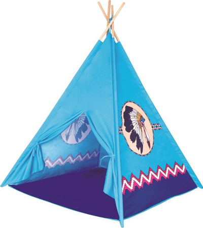 Çadër loje TeePee Blue, 120 x 120 cm, naltsi 150 cm, blu