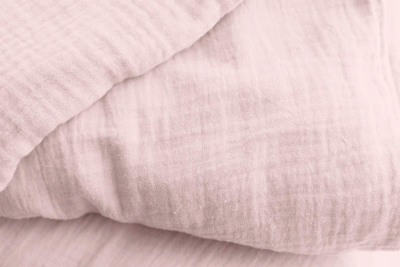 Сет јоргани и перница Cotton Muslin Bedding, 220x200 cm, муслин памук, боја пудра