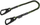 Litar sigurie Crewsaver Crewline Pro 3050 E, dy karabina, elastik, neon