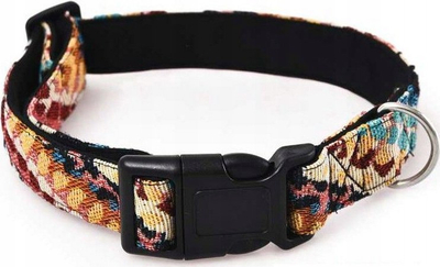 Qafore për qen Barry King, material i fortë tekstili, stil boho, 2.5x40-55cm