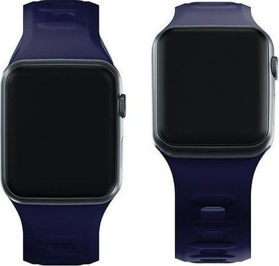 Rrip silikoni 3mk për Apple Watch, hipoalergjik, i zi
