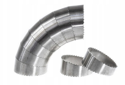 Fiting tubi Pie Cut Elbow PRO 70mm, trashësi muri 1.5mm, ngjyrë metalik