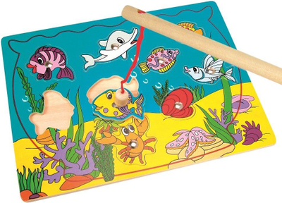 Puzzle magnetike Bino Fishing