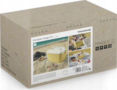 Kuti termike portative InnovaGoods Lilty, 15L, retro, ngjyrë turkeze