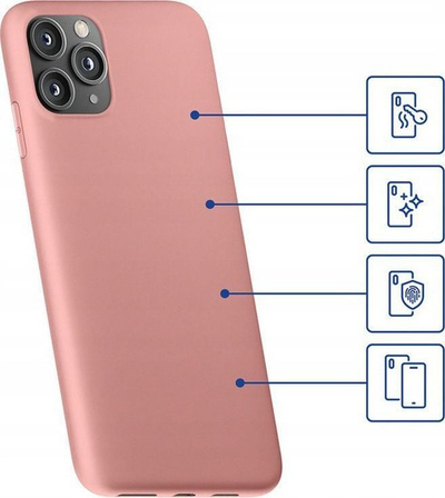 Mbulesë 3mk Matt Case Lychee për Apple iPhone X XS, mat, e zezë