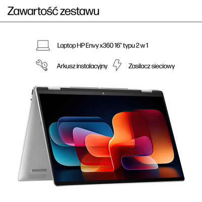 Laptop HP ENVY x360, 16", Intel 155U, 16 GB RAM, 1 TB SSD, i argjendtë