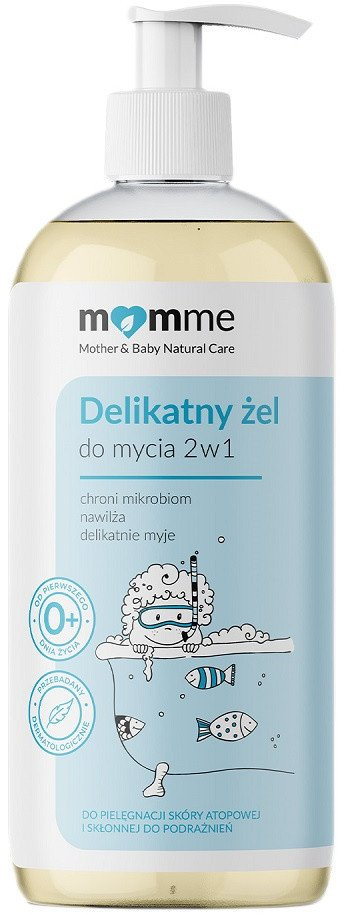 Xhel dushi Momme Mother &amp; Baby Natural Care 2 në 1, 400 ml, për mami dhe bebe