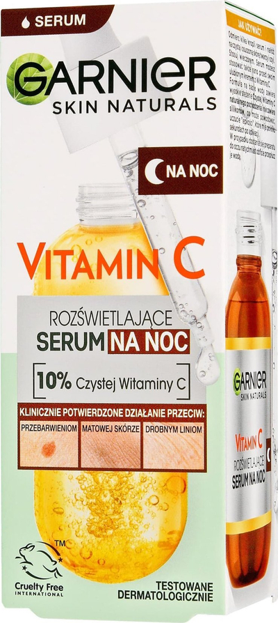 Serum nate për fytyrë Garnier Skin Naturals Vitamin C Brightening, 10% vitaminë C, 30 ml