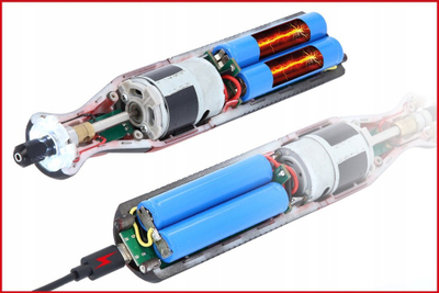 Set veglash elektrike KS Tools Emonster, 7.2V, 50 aksesorë, me bateri që rikarikohet