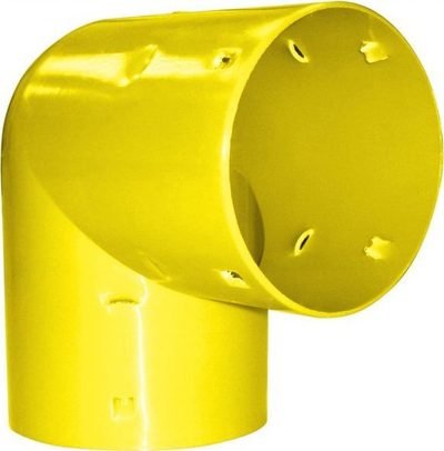 Nyje 90° për drenazh Magnaplast DRB, PVC U, DN 100, e zezë