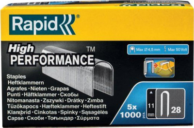 Kapëse për kabllo Rapid No.28, 11mm, për kabllo deri 4.5mm, metal