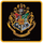 Nënfilxhan Harry Potter Hogwarts Coat of Arms, letër dhe tapë, i zi