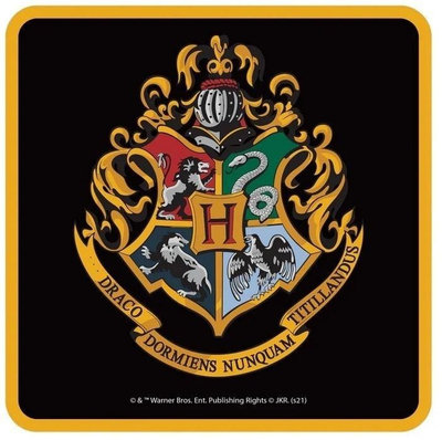 Nënfilxhan Harry Potter Hogwarts Coat of Arms, letër dhe tapë, i zi
