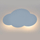 Llambë muri TK Lighting Cloud, 38 x 27 cm, dritë indirekte, blu e çelët