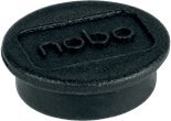 Magnetë për tabelë Nobo Board, 24 mm, set me 10 copë, të zinj