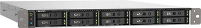 Server ruajtjeje QNAP TS-h1090FU, 10 slote U.2 NVMe, rack 1U, gri