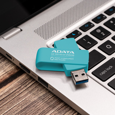 USB мемориско стикче ADATA UC310 ECO, 256GB, USB 3.2, зелено