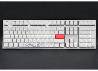 Tastierë Ducky One 2 White Edition, Cherry MX Speed Silver, LED e bardhë, e bardhë