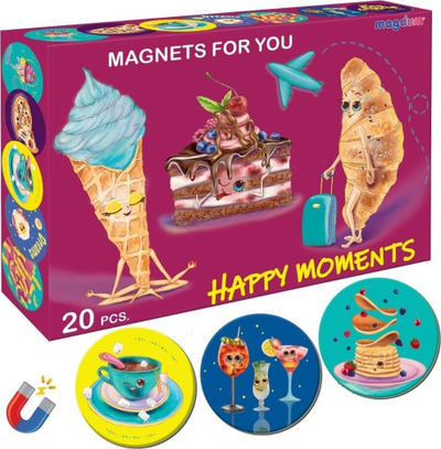 Set magnetësh GWP Happy Moments, 20 copë, shumëngjyrësh