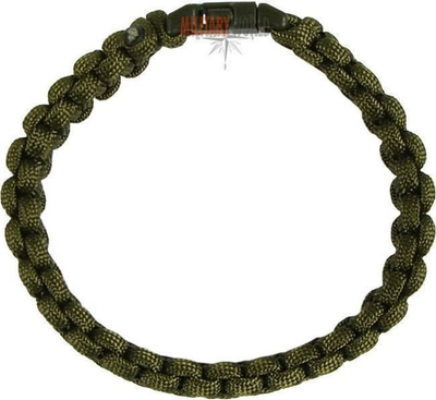 Byzylyk survival Mil-tec paracord, 2.25 m, madhësia M, jeshile