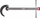 Çelës lavamani Milwaukee Basin Wrench, kap 2.5", metalik