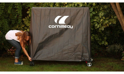 Mbulesë tavoline pingpongu Cornilleau Premium Plus, për tavolina të palosshme, material i papërshkueshëm nga uji, gri