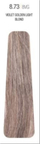 Bojë gjysmë e përhershme për flokë Milk Shake The Gloss 8.73, 60ml, blond i çelët vjollcë i artë