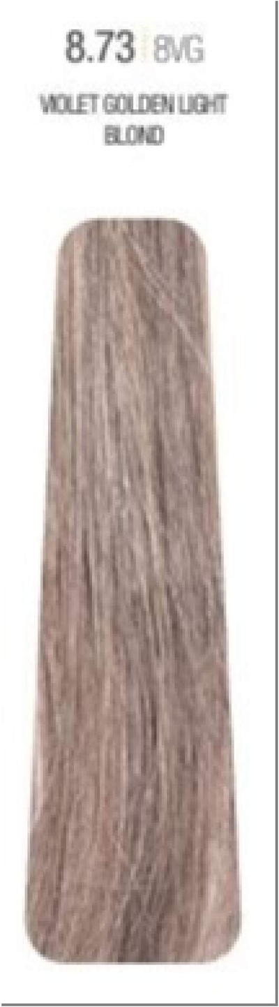 Bojë gjysmë e përhershme për flokë Milk Shake The Gloss 8.73, 60ml, blond i çelët vjollcë i artë