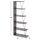 Raft për libra Mini Tars (HM2241.20), gri/ zezë