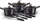 Set tenxheresh Berlinger Haus Carbon Pro BH-6919, veshje graniti, turbo induction, grafit metalik
