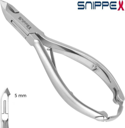 Prerëse kutikulash Snippex, 11 cm, teh 5 mm, argjendtë