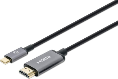 Kabllo adapter USB C në HDMI 4K 60Hz, 2 m, e zezë