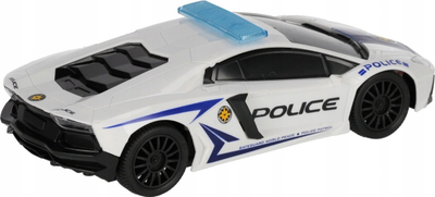 Makina policie me telekomandë Mega Creative Police Car, shkalla 1:16, drita dhe zë, e bardhë