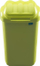 Kosh plehrash Plafor 926051, 15L, plastik, jeshil