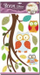 Dekorime muri 3D Marko Colorful Owls (SLK-9329), shumëngjyrëshe