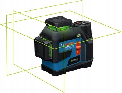 Nivelues lazer Bosch Professional GLL 12V-100-33 CG, vija 360°, IP65, i gjelbër