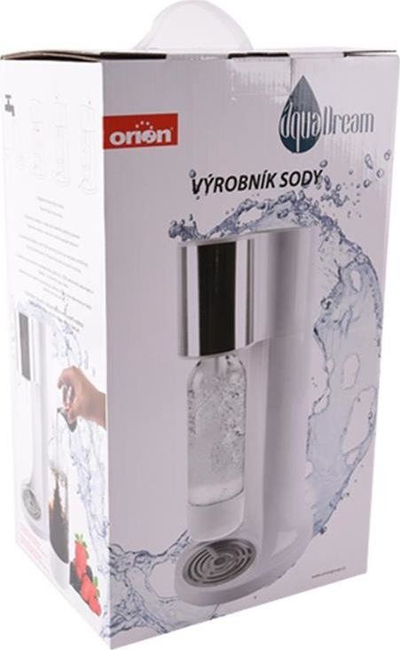 Апарат за газирана вода Орион AquaDream, 1.1L, пластика и не'рѓосувачки челик, бел