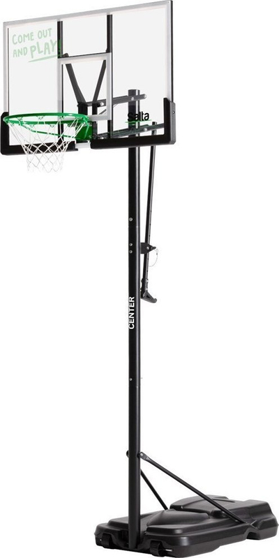 Kosh basketbolli Salta Center, i rregullueshëm 2.30 3.05 m, tabla 125 x 371 cm, i zi