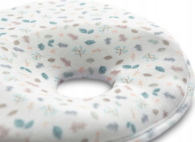 Ергономско перниче CORRECTIVE PILLOW LEAVES, за новороденчиња, 22×22 cm, шарено
