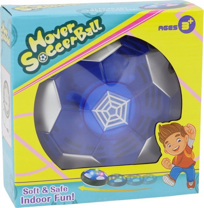Top fluturues LEAN TOYS Hover Soccerball, me drita LED, me bateri të rikarikueshme, blu