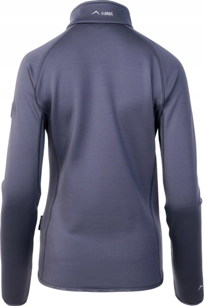 Bluza sportive Elbrus Nomi W, mikrofleece, me zinxhir të plotë, gri