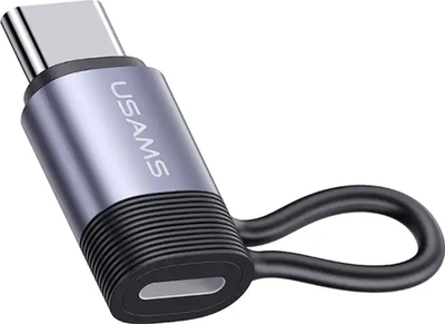 Adapter Lightning në USB C Usams AU17, 30W, alumini, i zi