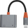 Adapter audio Wiwu LT07, Lightning në Lightning edhe 3.5mm, për iPhone, gri