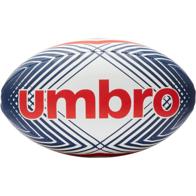 Top Rugby Umbro R.5, nr. 5, gome sintetike, i bardhë me të kuqe e blu