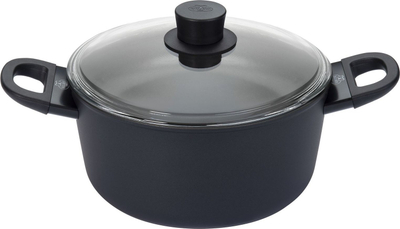 Tенџере Ballarini Avola 2H, 4.8L, со стаклен капак, црно